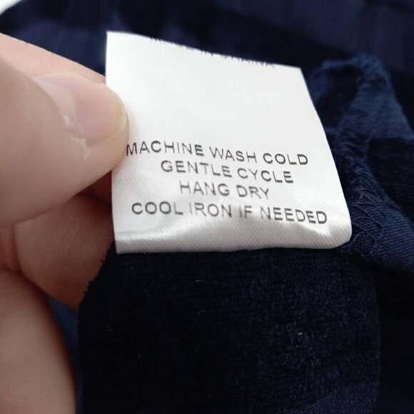 Terra SJ Apparel Boxy Lagenlook Dark Blue Striped Tunic Top Artsy Asymmetric XL - Picture 9 of 9